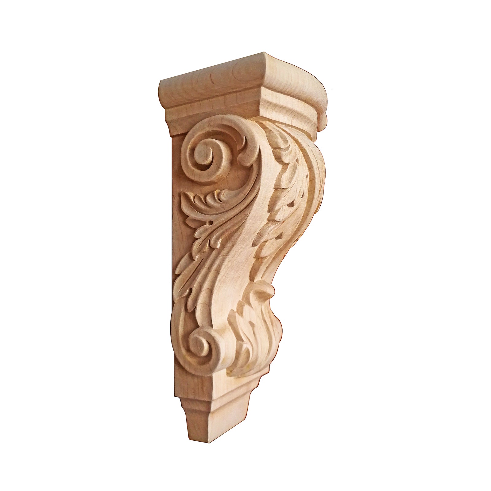 PAIR of Acanthus Leaf Carved Wood Corbels, Available in  6-1/2