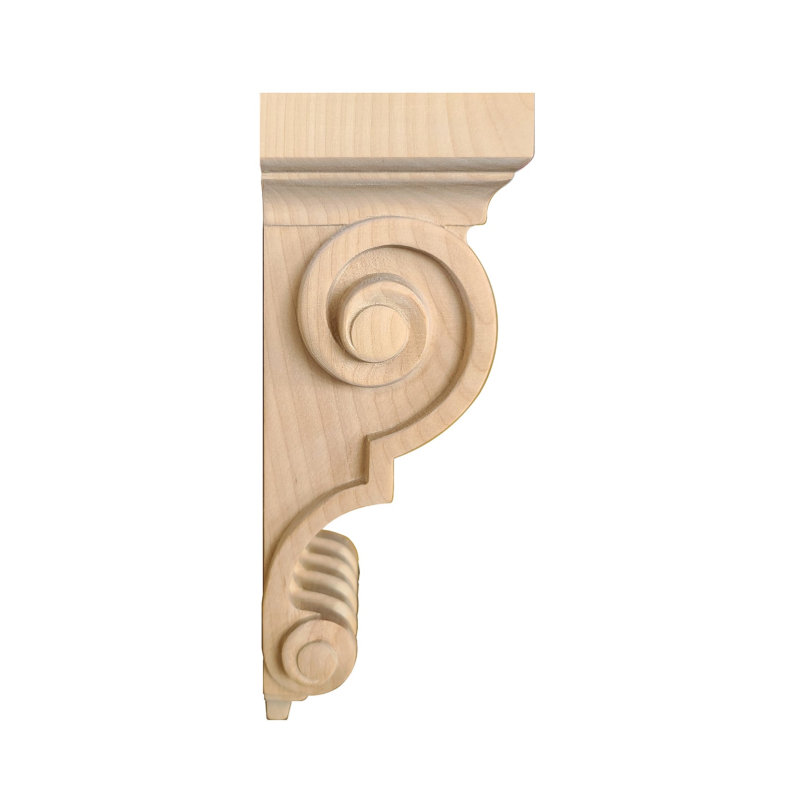 PAIR of Fluted Wood Carved Corbels, Available in  8