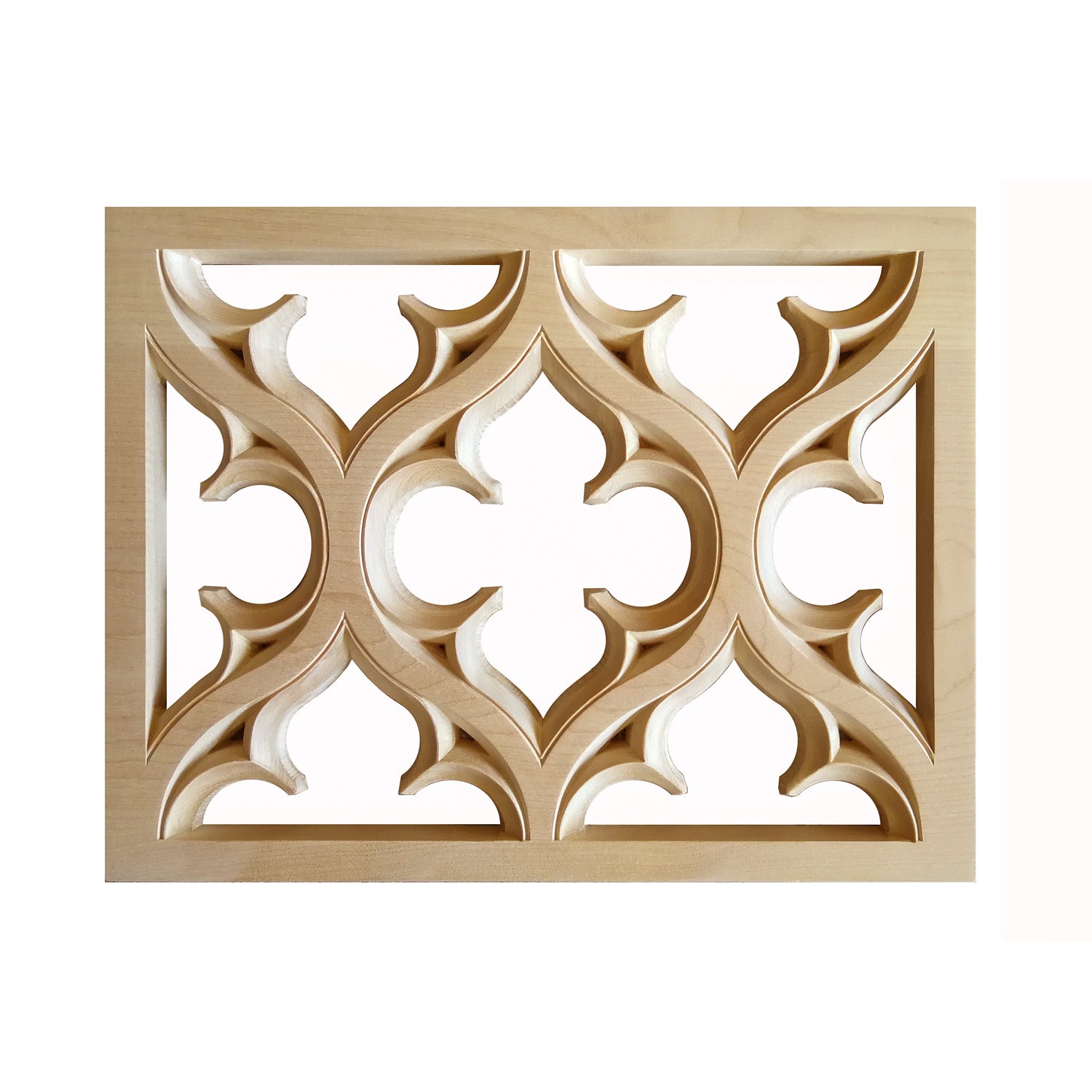 PNL-45 Wood Carved Gothic Tracery Screen Panel