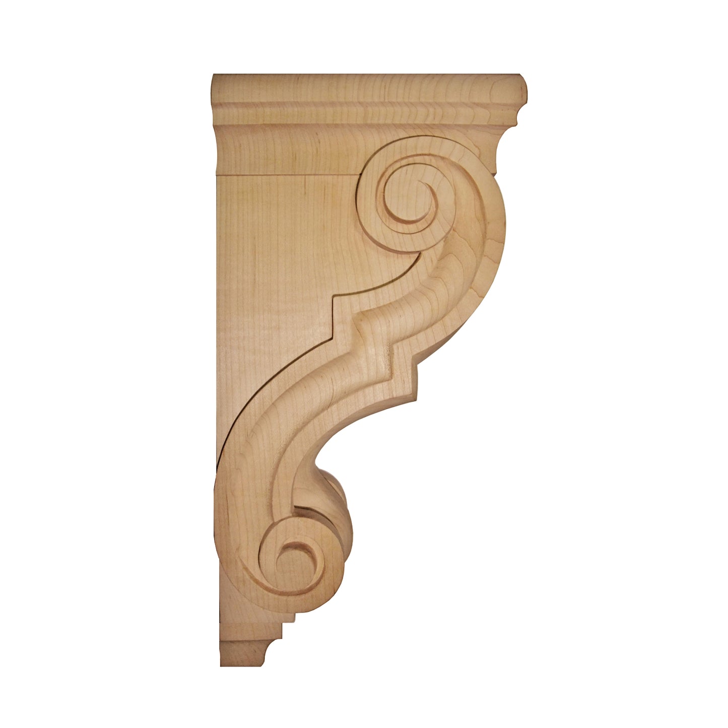 PAIR of Carved Wood Traditional Corbels, Availble from 4-1/4" to 18" High