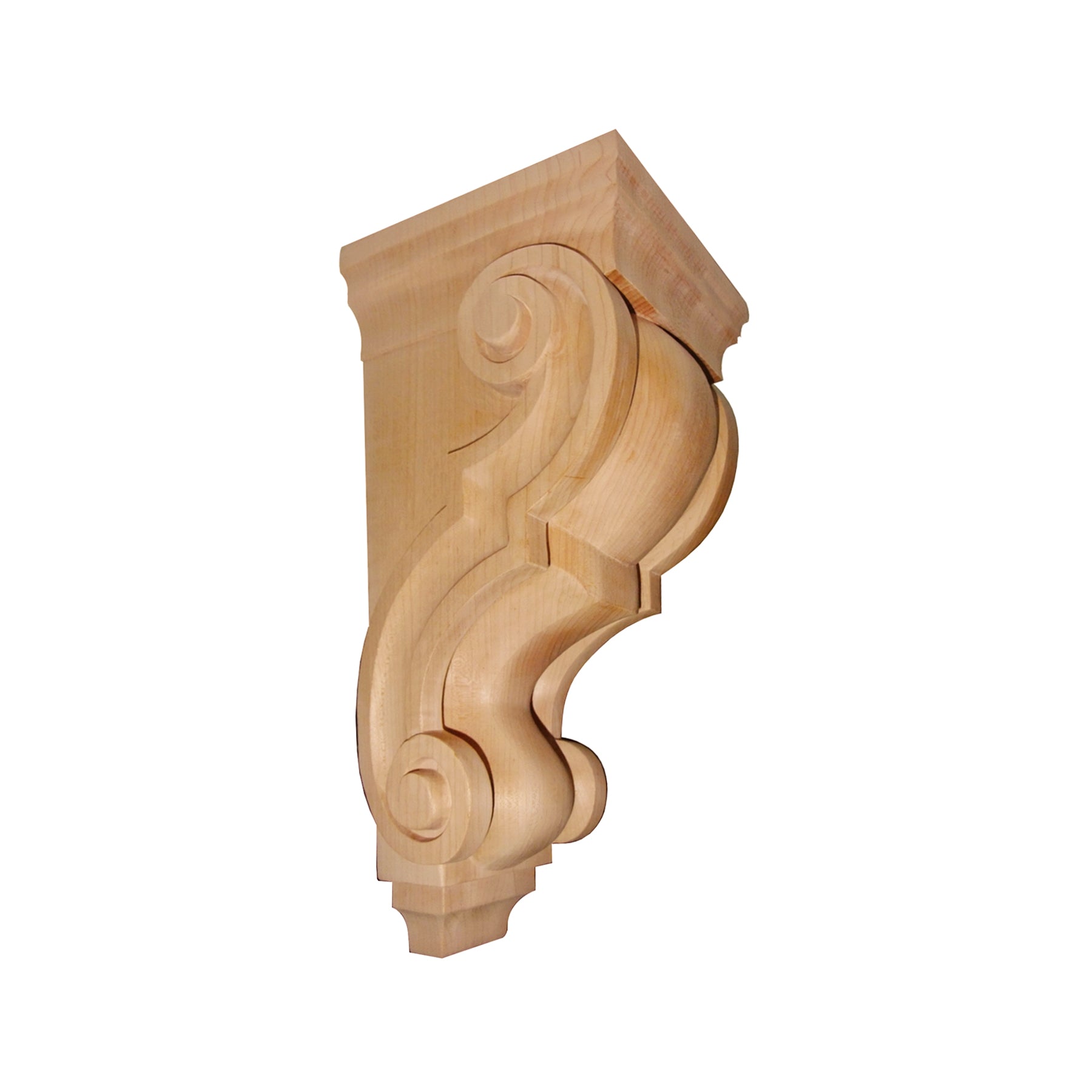 PAIR of Carved Wood Traditional Corbels, Availble from 4-1/4