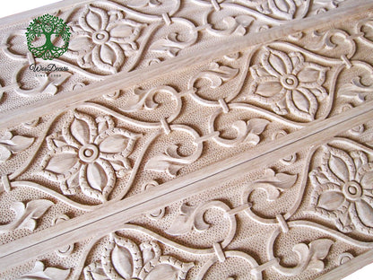 CUSTOM120906 Large Antique Style Wood Carved Panels, SOLD