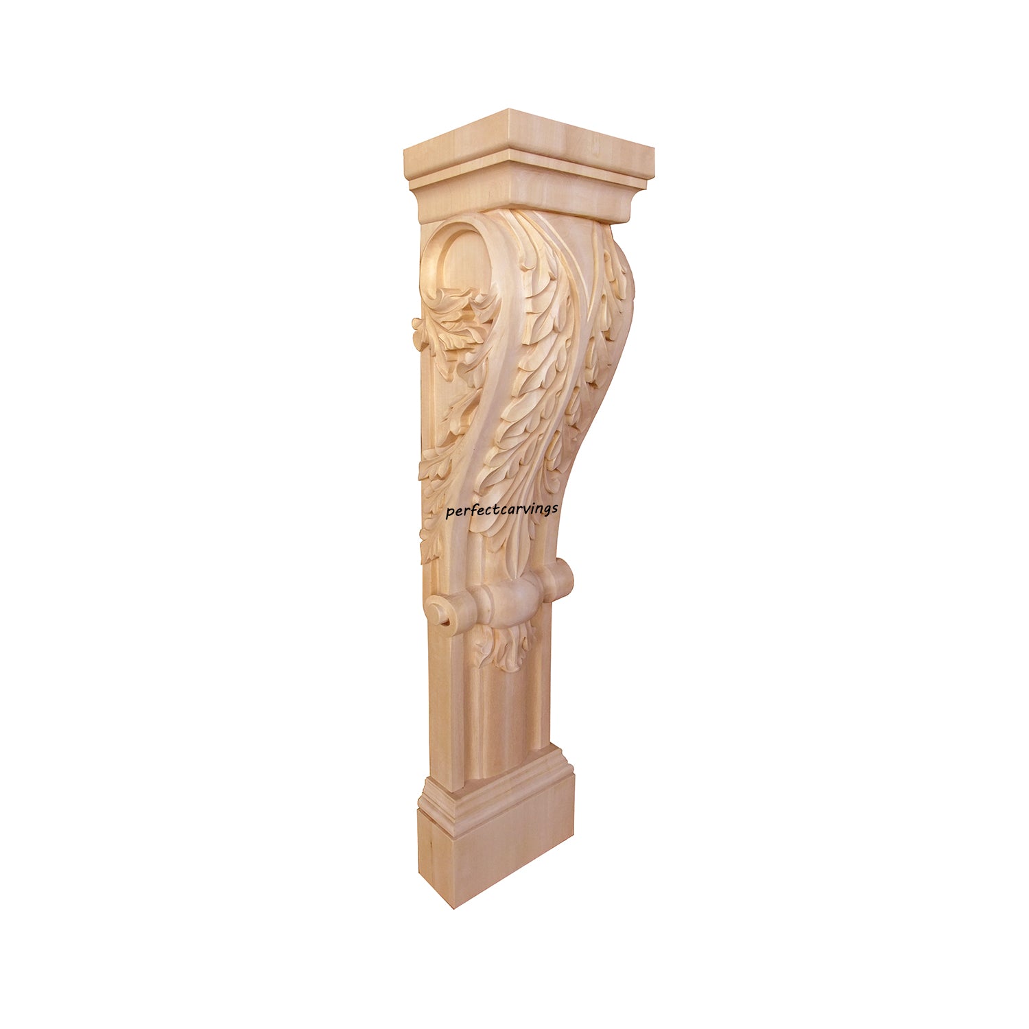 PAIR of ISP-23 Scrolled Acanthus Carved 42