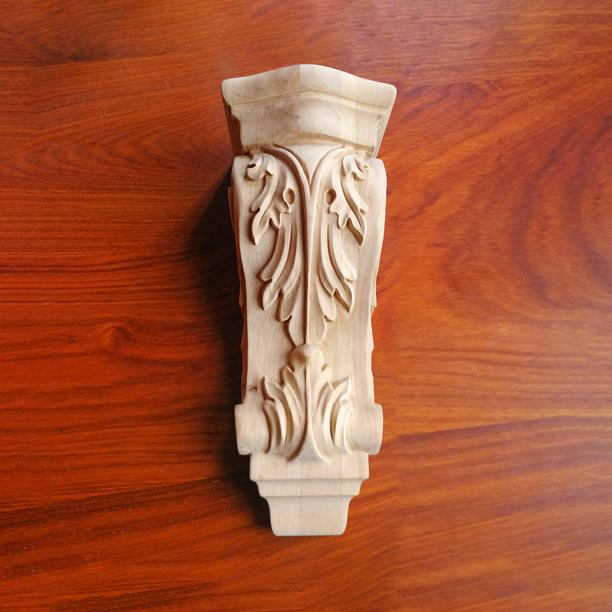 PAIR of Beautiful Acanthus Carved Wood Corbels, 5-3/4